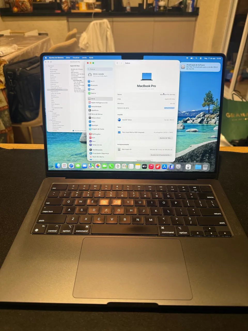 MacBook Pro M3 Max 64gb 1tb  14 pol