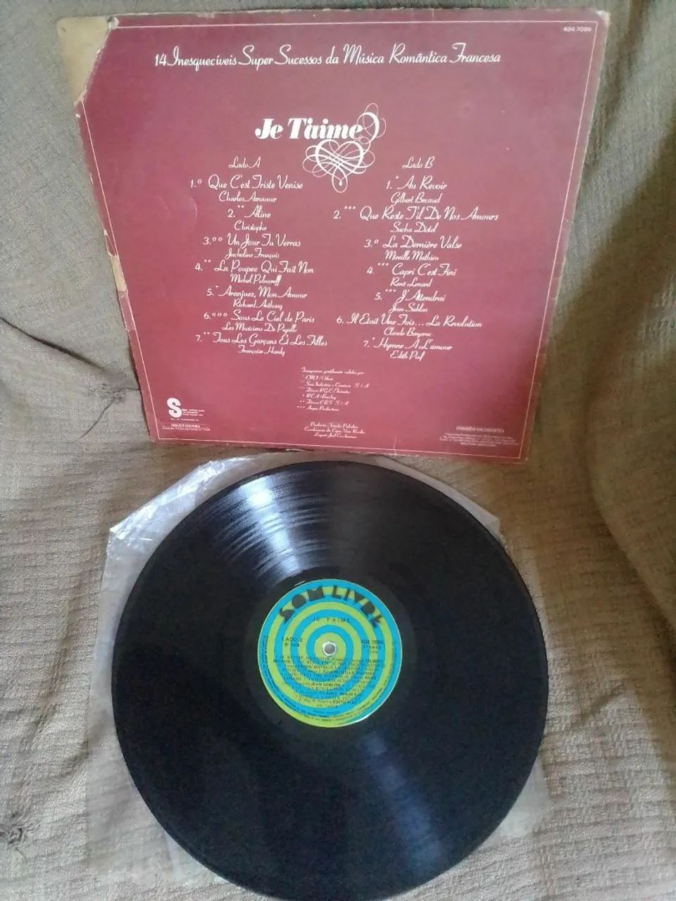 DISCO VIVIL JE T'AIME  - Foto 2