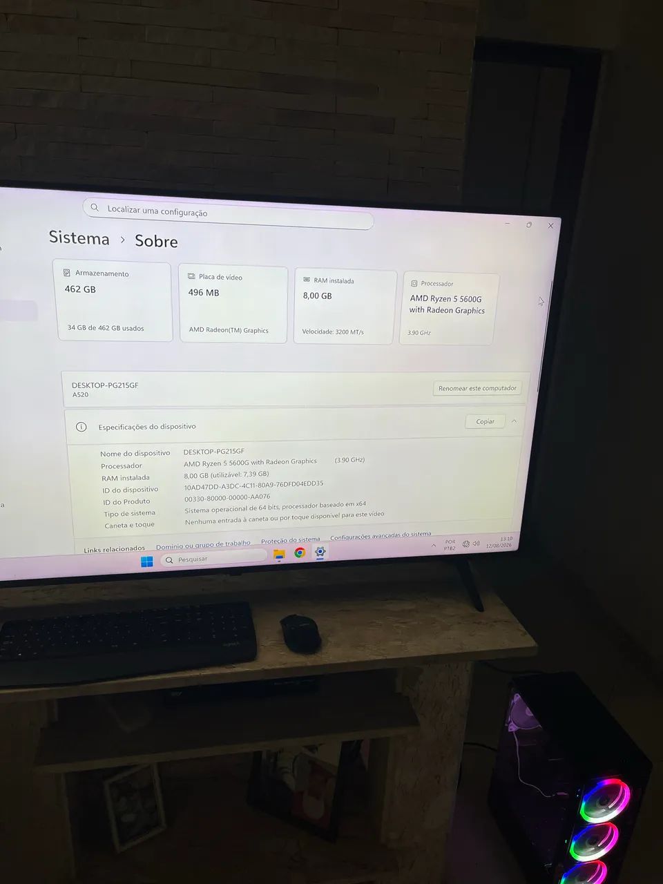 PC Gamer Ryzen 5 5600G - Foto 4