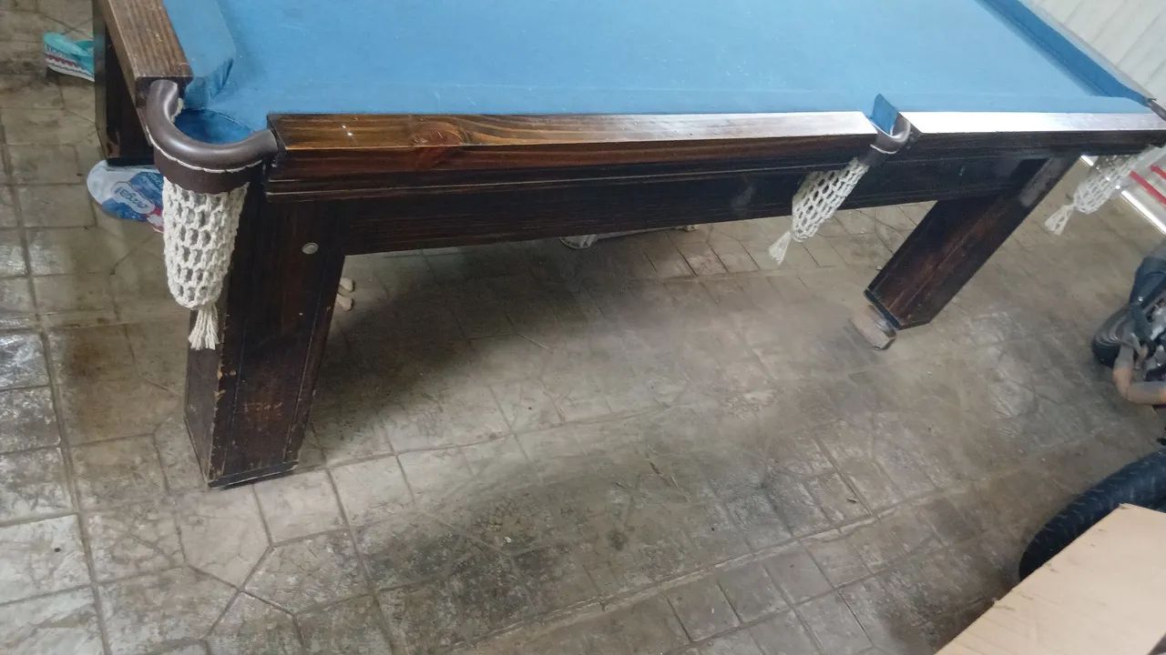 Mesa de sinuca completa usada em bom estado  - Foto 4