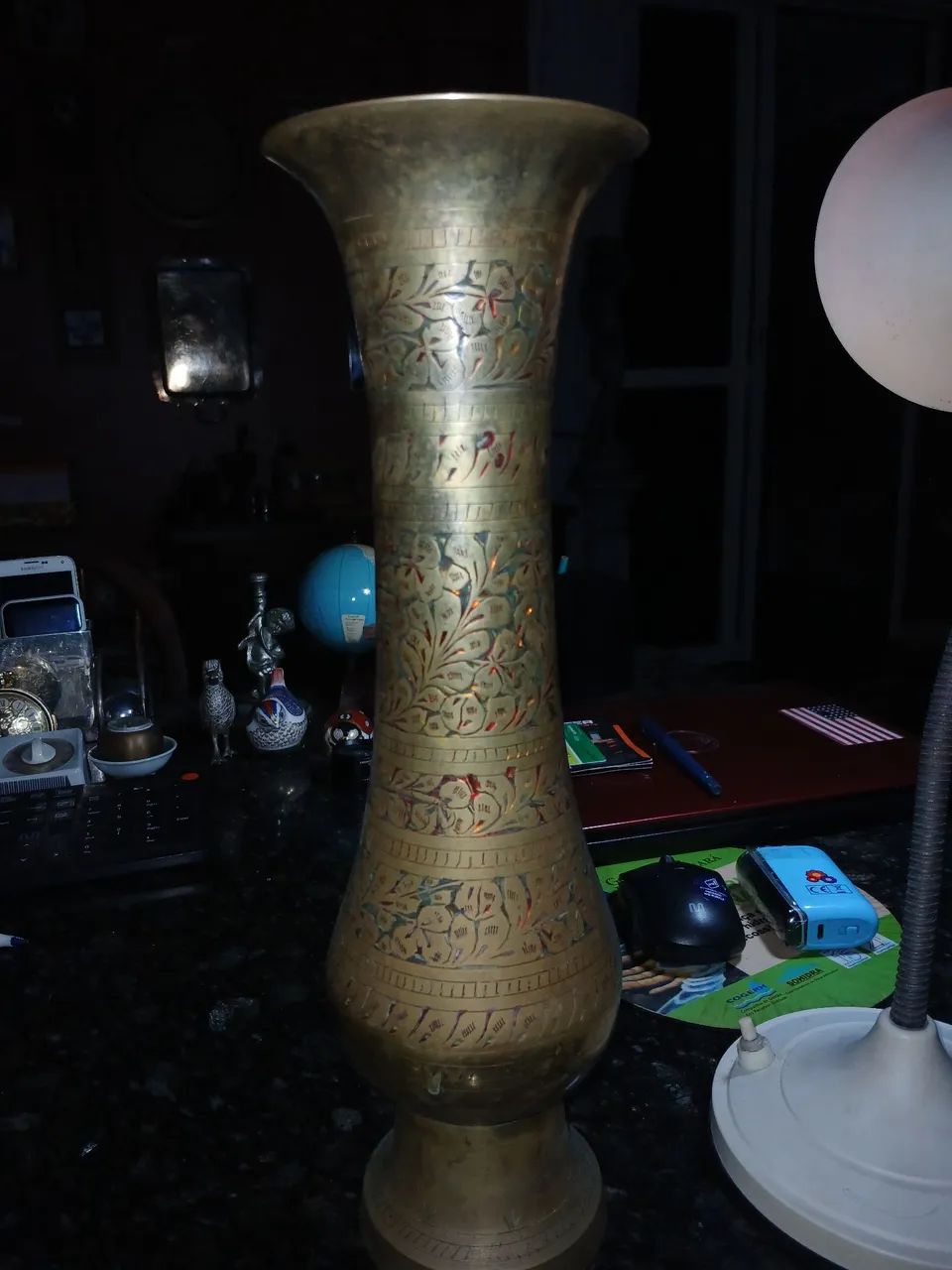 Vaso antigo indiano de 1970