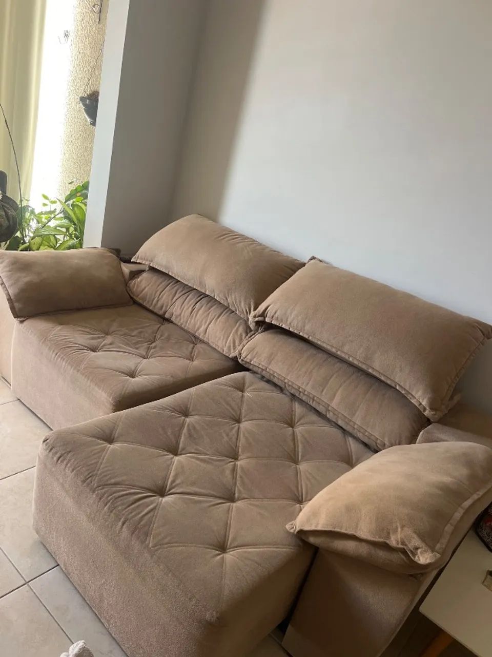 Sofá 2,20 retrátil reclinável 