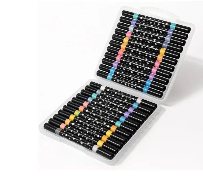 24 Canetas marcadoras com glitter (48 Cores) - Foto 4
