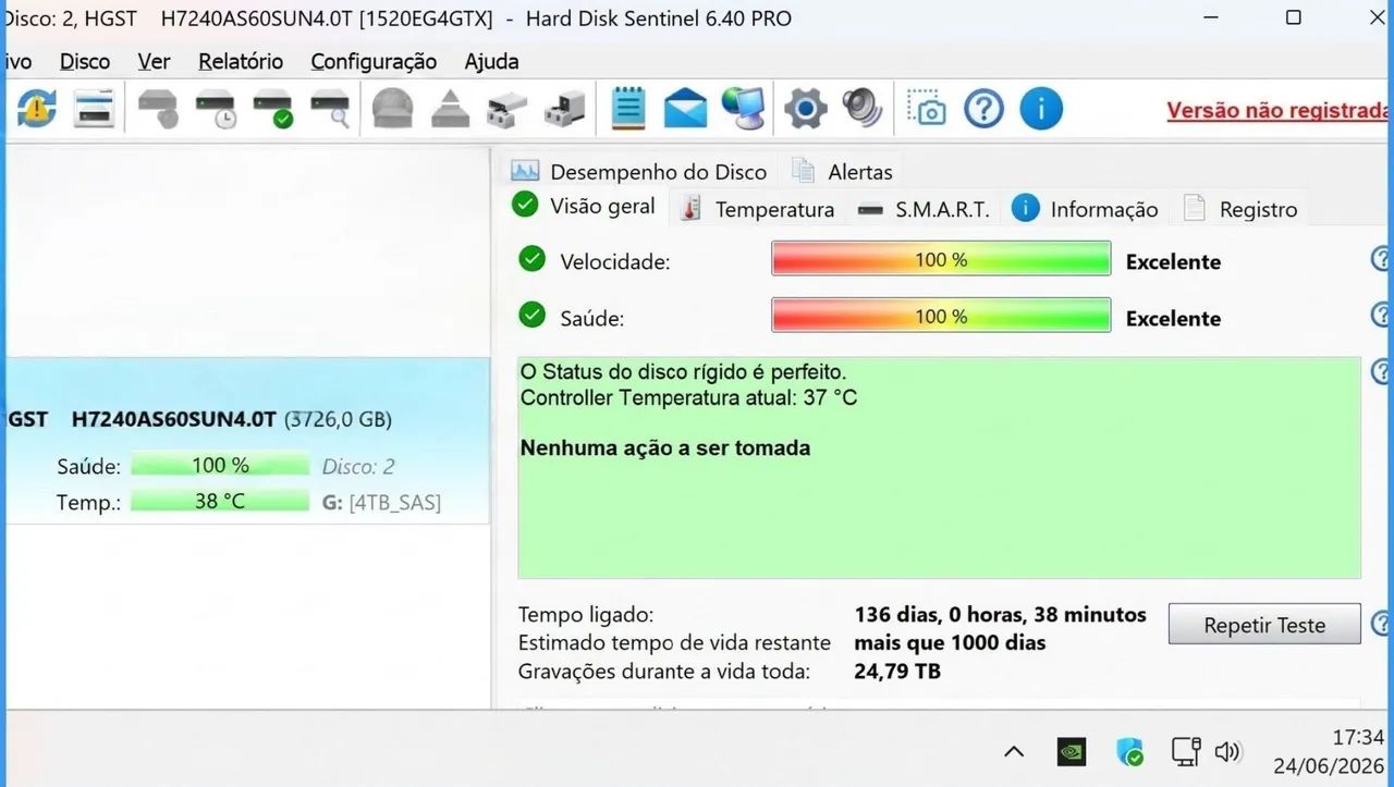 HD SAS 4TB c/ Controladora SAS 12 Gbps - Foto 5