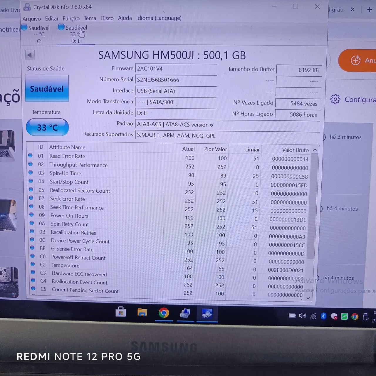 HD 500 GB Samsung notebook - Foto 2