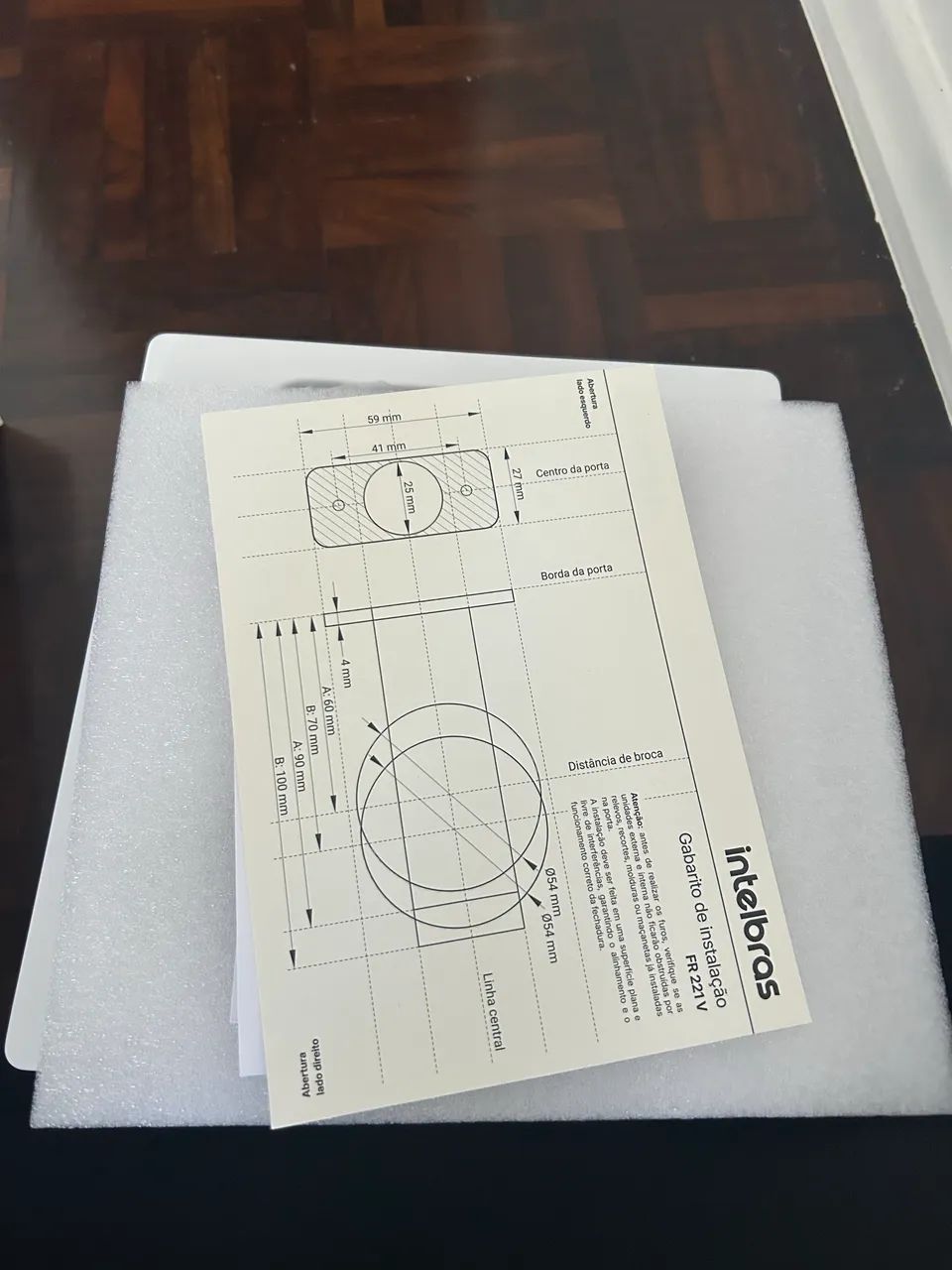 Fechadura Eletrônica Embutida Intelbras Fv221 - Foto 2