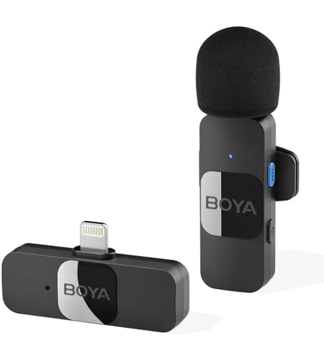 Microfone sem fio Lapela Boya BY-V20
