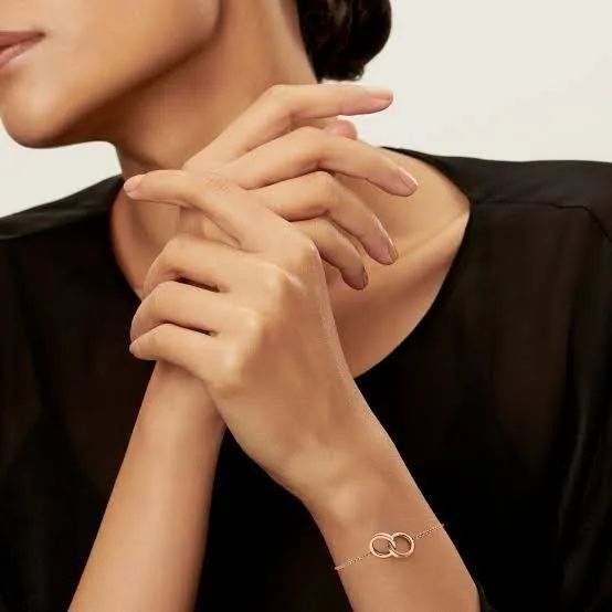 Pulseira Tiffany Interlocking Circles em Ouro Amarelo - Foto 3