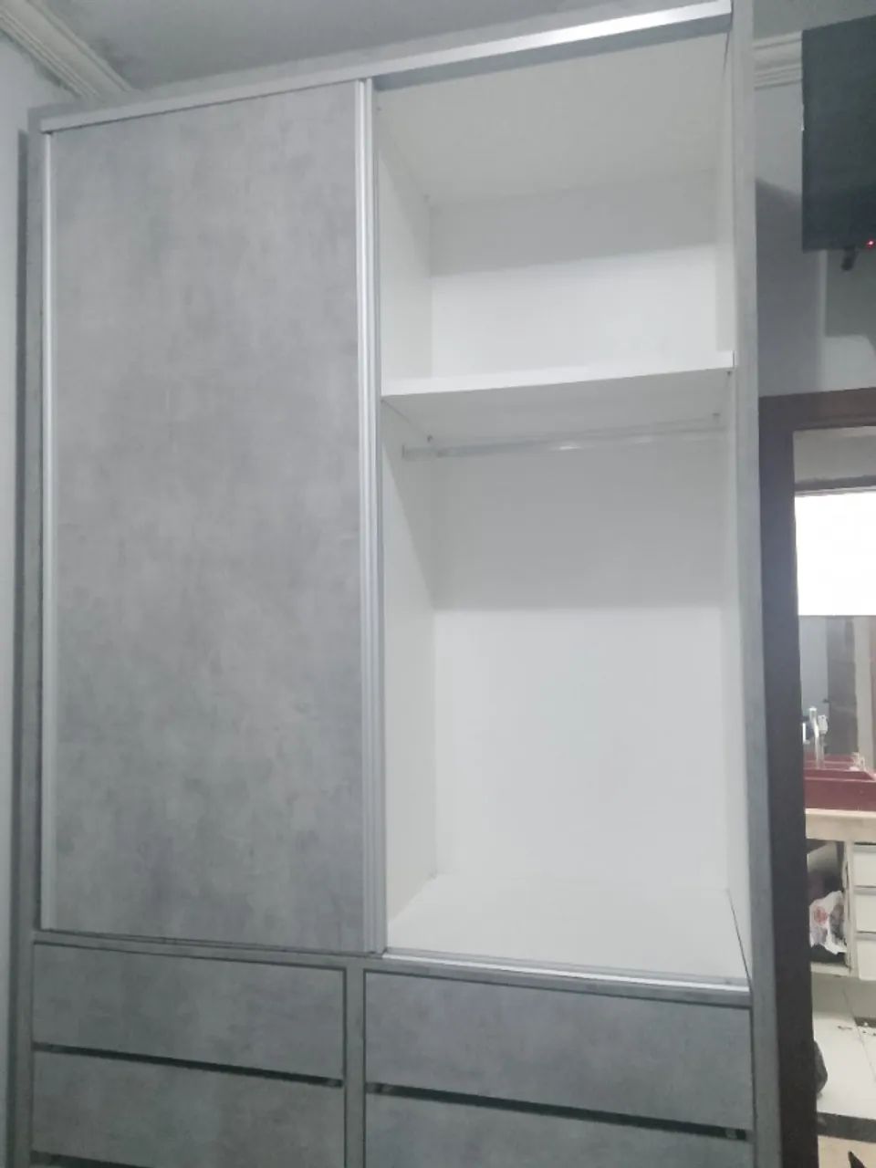 Guarda roupa / cinza marmorizado  - Foto 2
