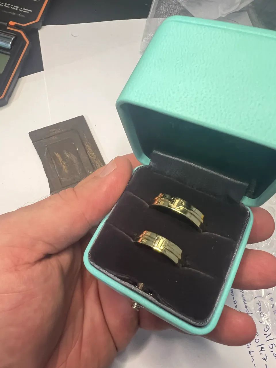 Alianças Tiffany par original sem uso - Foto 2