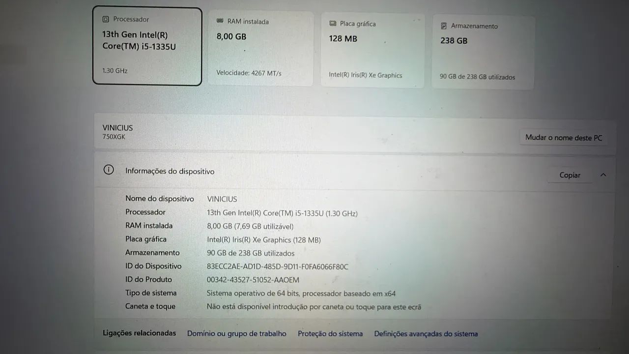 Notebook Galaxy Book 4 i5 8gb SSD 256gb - Foto 4