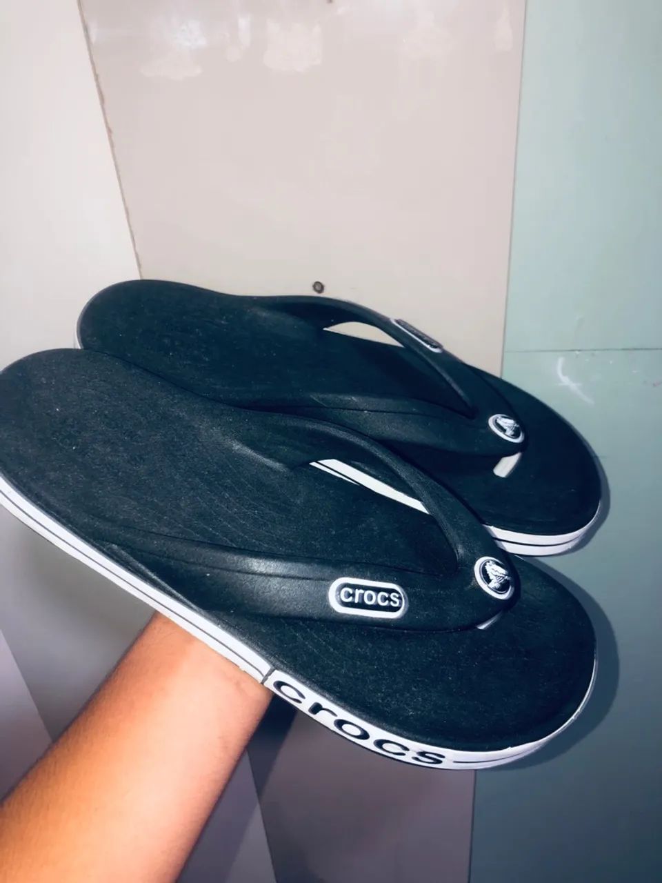 Vendo Crocs preta número 38