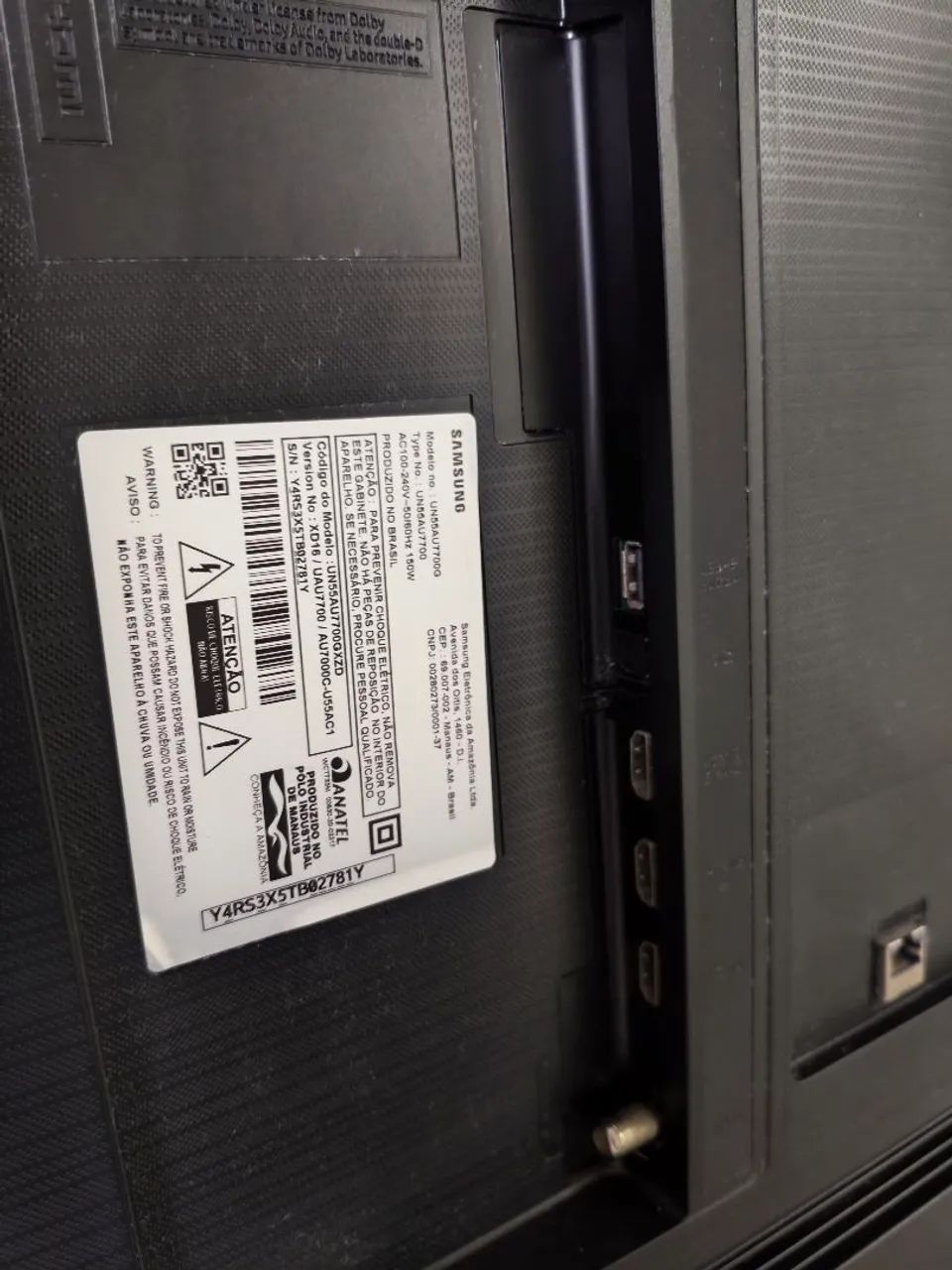 Vendo uma tv Samsung qled 55 polegadas 3 anos e 6 meses de queimou a tela  - Foto 3