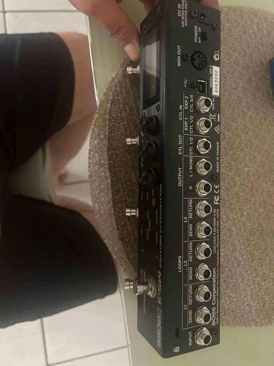 MS3 Boss pedal Mult efeitos Switche