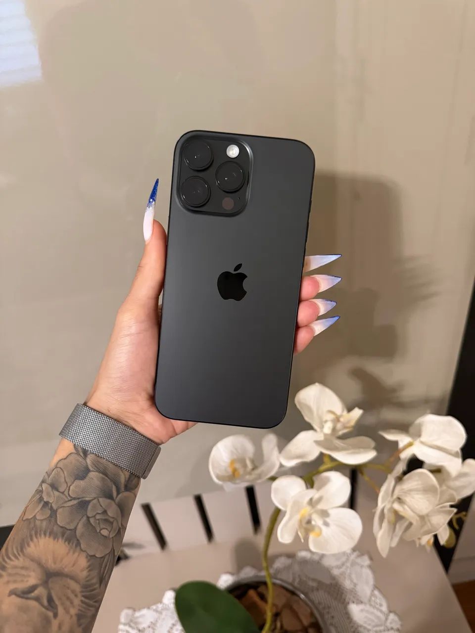 iPhone 16 Pro Max Titânio Preto Garantia Apple