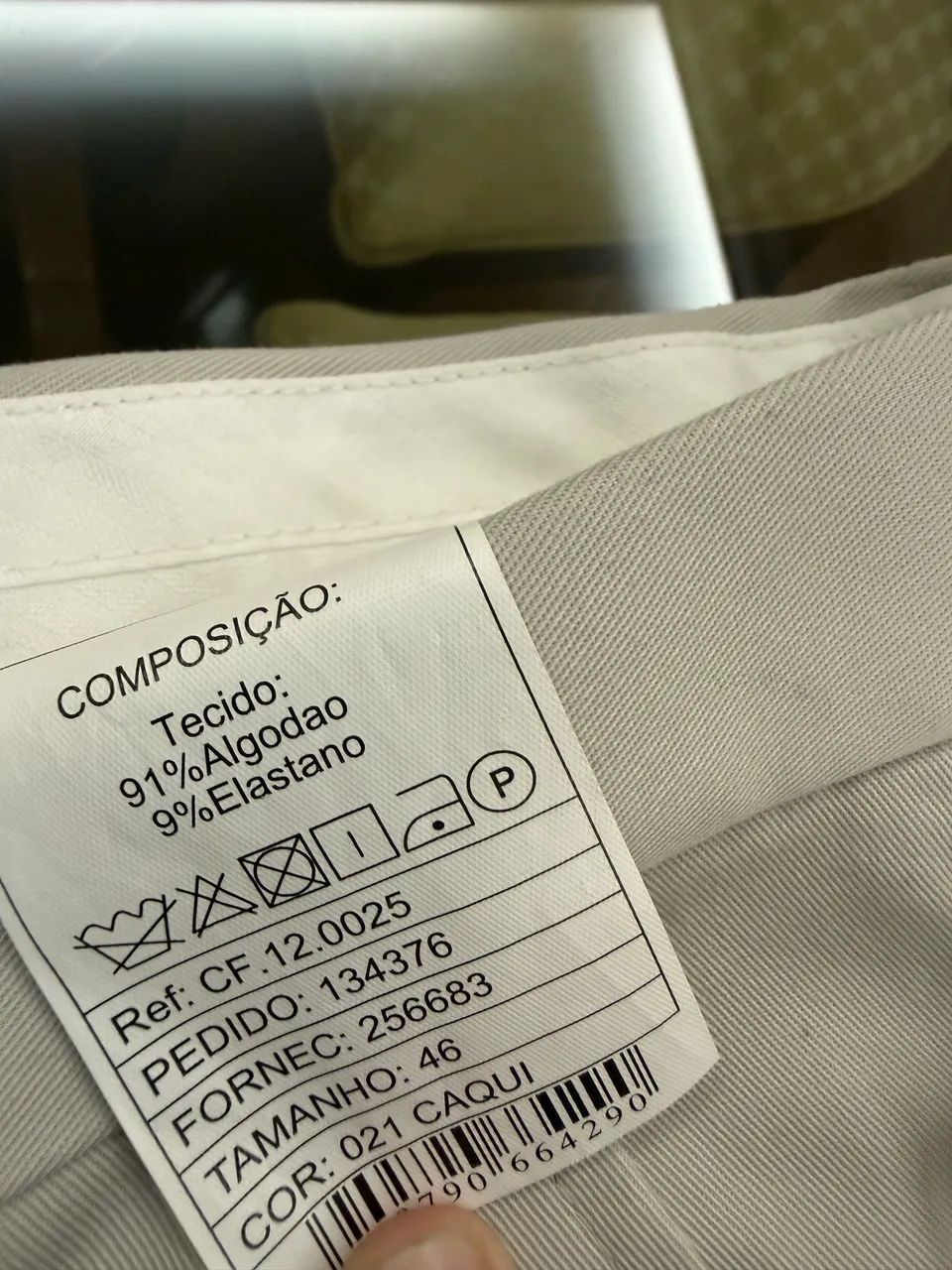Calça de Alfaiataria Aramis. Original. Caqui. Nova.  - Foto 2