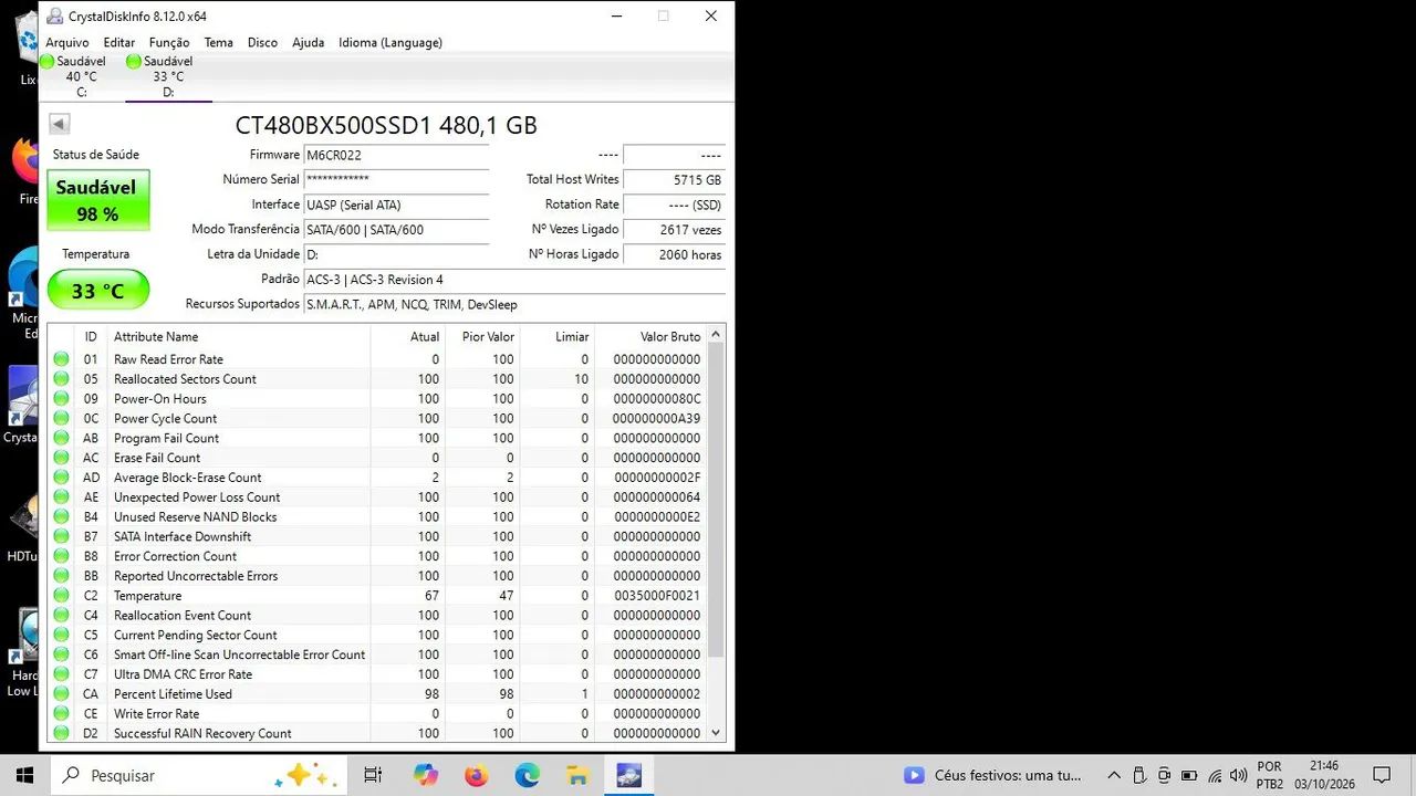 SSD CRUCIAL 480 GB ORIGINAL  - Foto 3