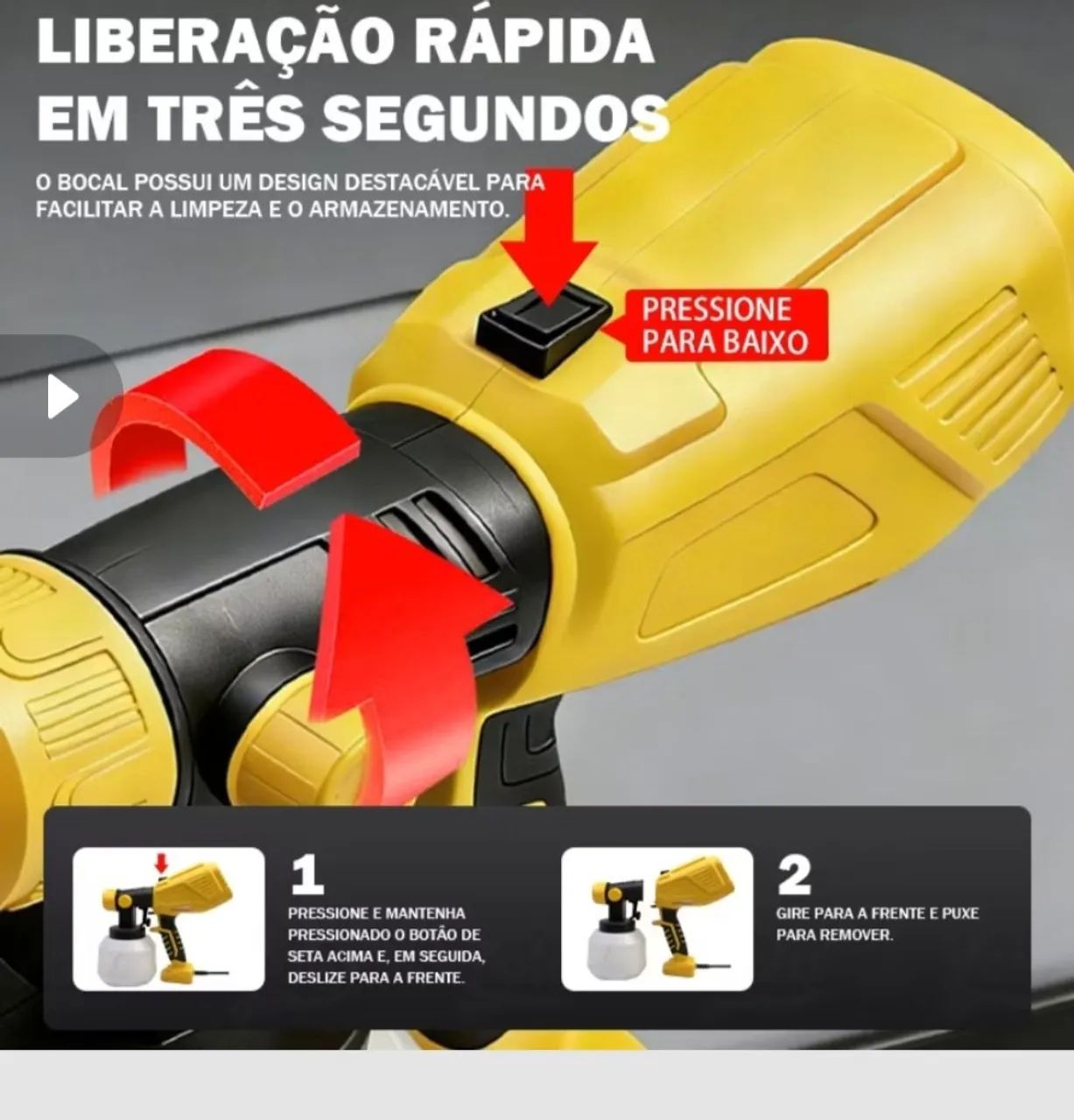 Pistola de tinta elétrica  - Foto 6