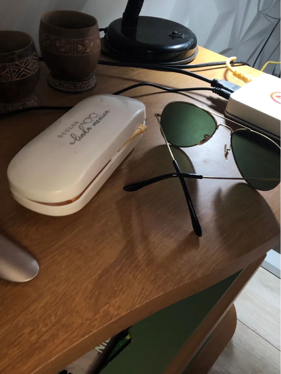 Óculos Rayban Aviator lente verde  - Foto 3