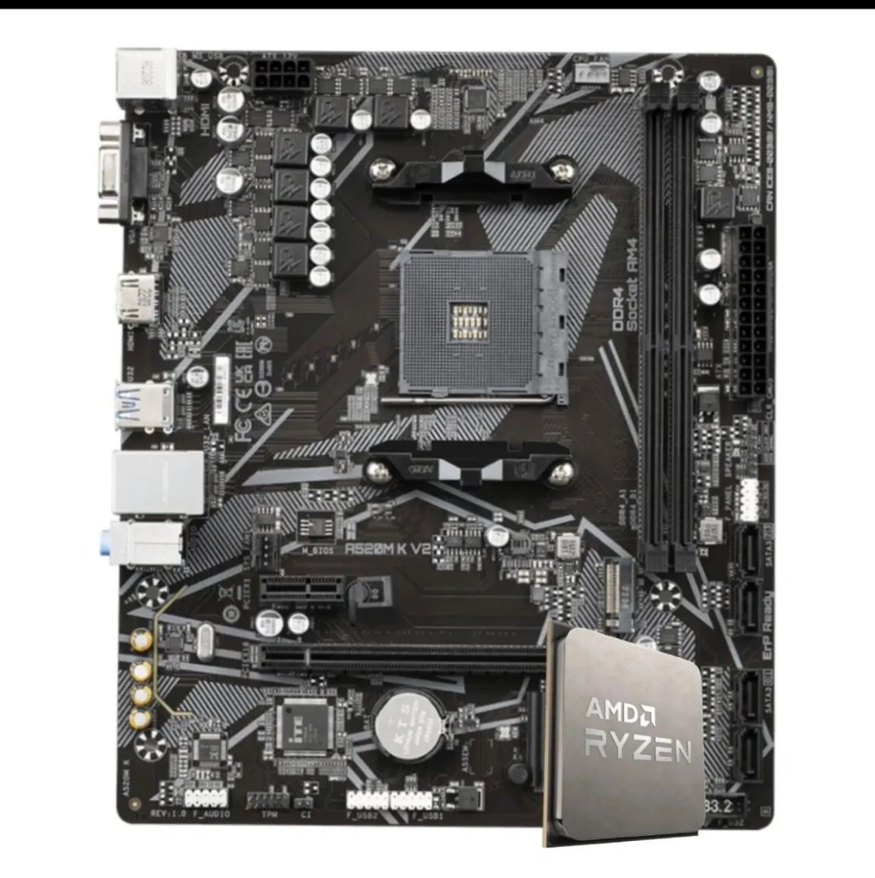 Ryzen 5 5600+B550+Air cooler 6 heatpipes