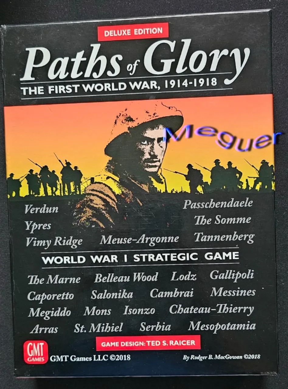 Paths of Glory Jogo de Tabuleiro (Wargame) Importado Inglês Boardgame