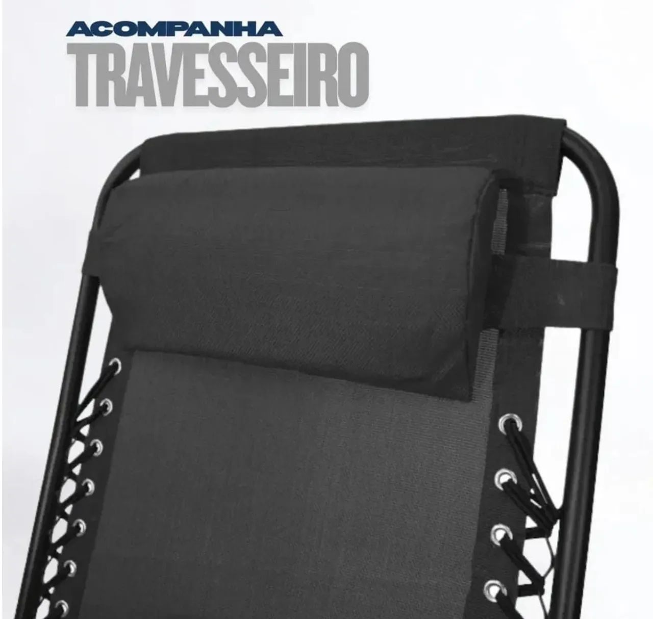 Espreguiçadeira reclinável portátil  - Foto 3