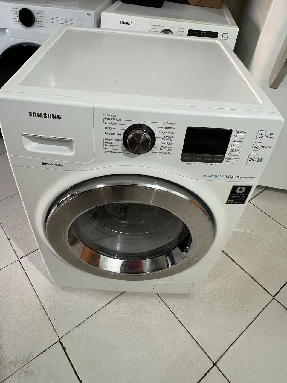 Lava e seca Samsung
