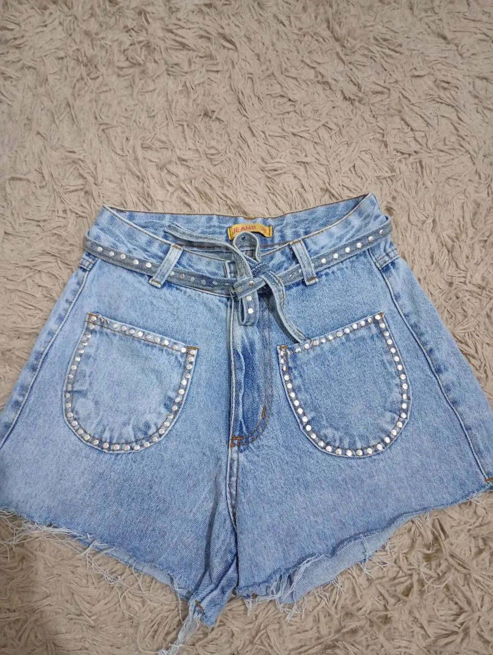 Shortinho Jeans Cintura alta - Foto 4