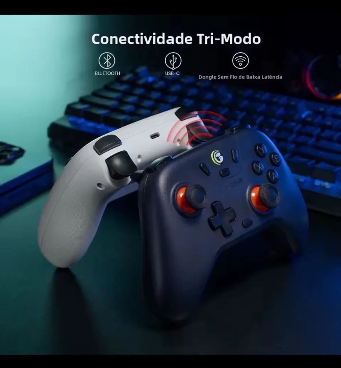 Controle sem fio Gamesir T4 pro - Foto 3
