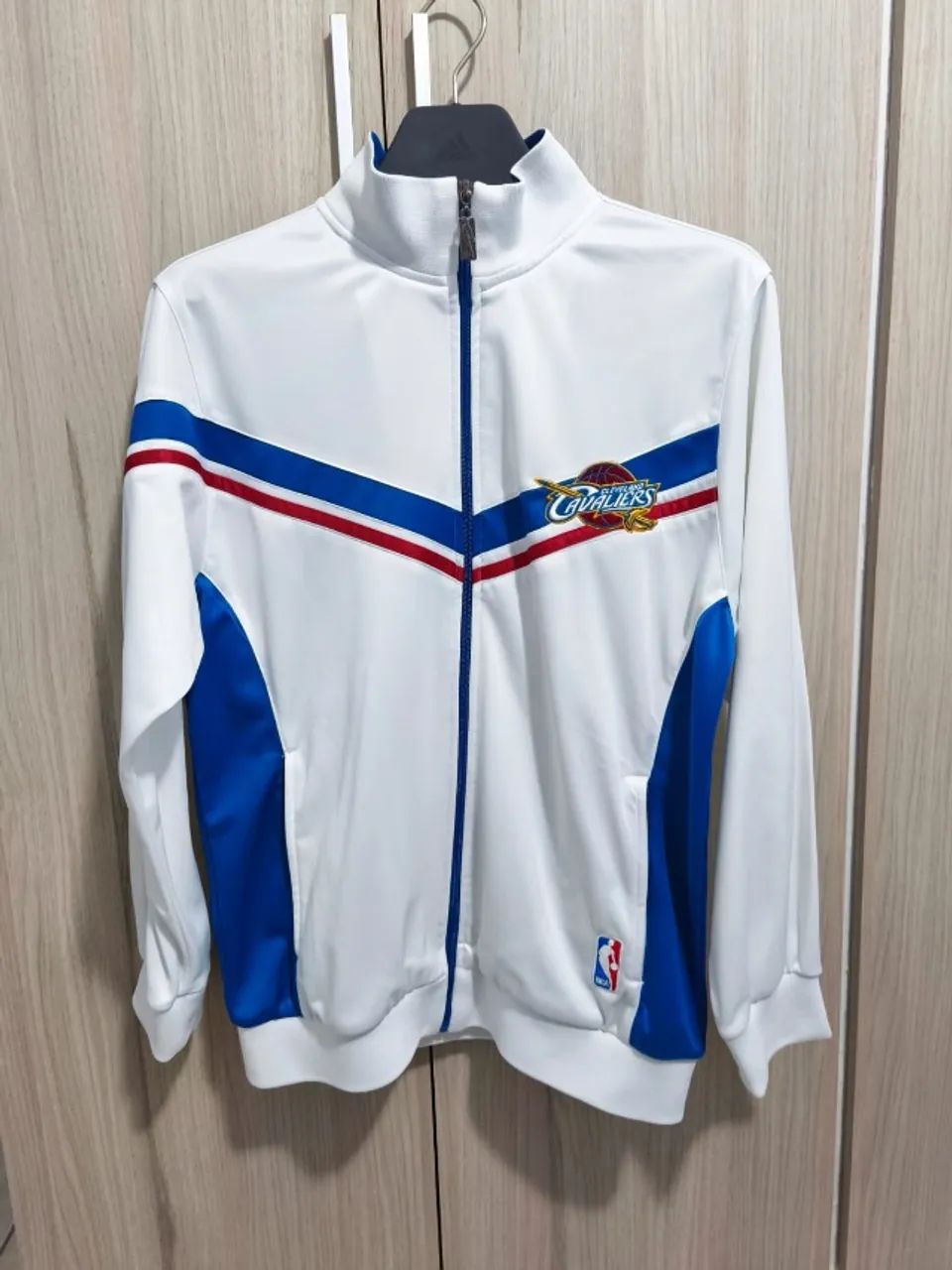 Jaqueta NBA Original Com Zíper, Blusão Branco (não Envio) - Foto 2
