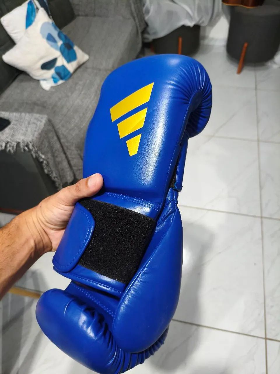 Luva de boxe + capacete profissional 