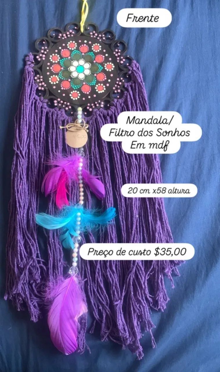 Filtro dos sonhos/mandala - Foto 4