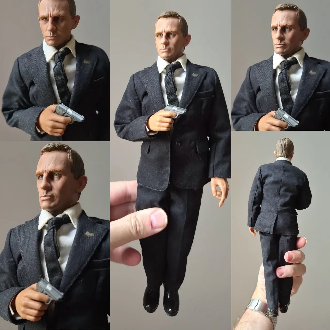 Daniel Craig 007 custom 1/6 tipo hot toys, loose