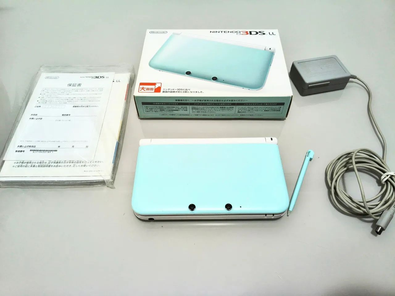 Nintendo 3DS XL (LL) Mint White - Desbloqueado - Consoles de Vídeo