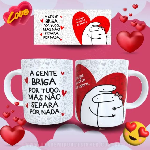 Caneca Personalizada Dia Dos Namorados Flork - Foto 2