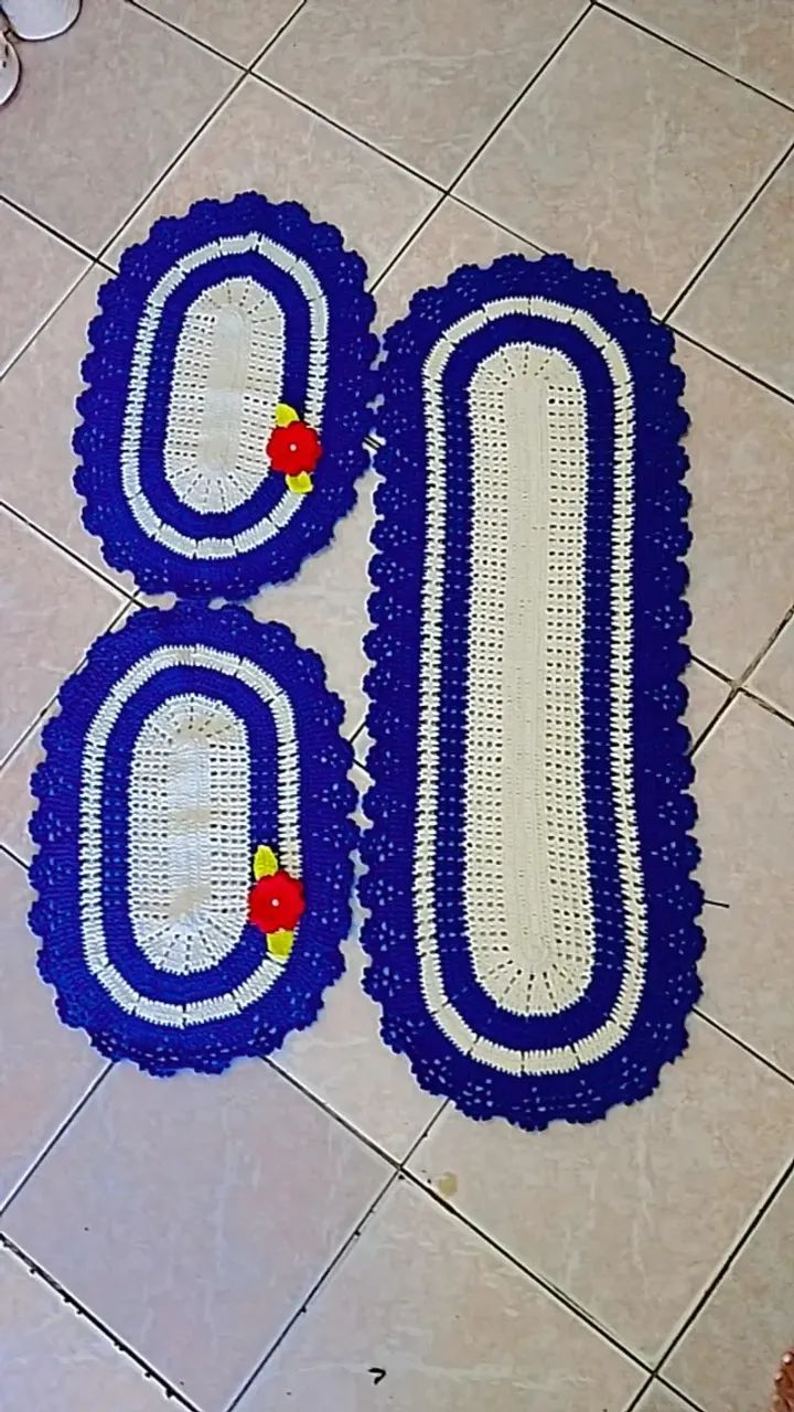 kit de Banheiro em crochê