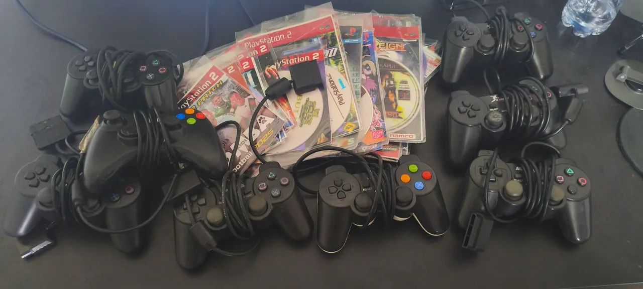 8 CONTROLES E 30 JOGOS PS2
