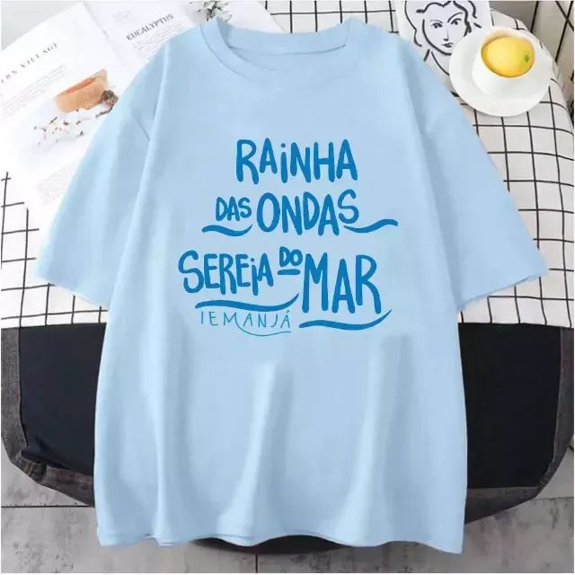 CAMISETA IEMANJA - CANDOMBLE / UMBANDA - Foto 5