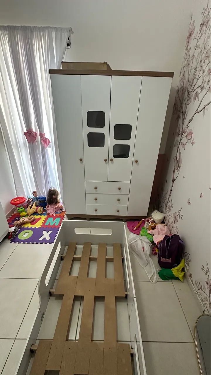 Quarto completo 2 Armários 1 cama infantil  - Foto 3