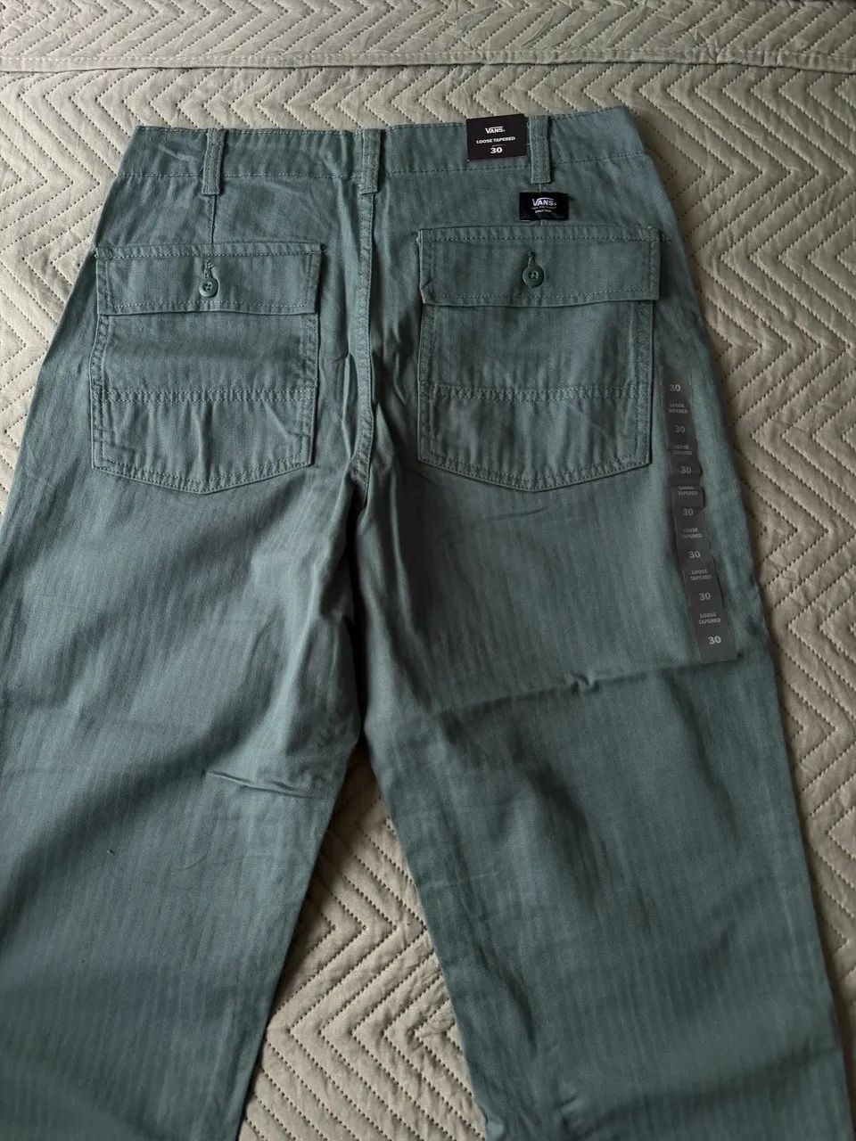 calça jeans vans verde 40 - Foto 3