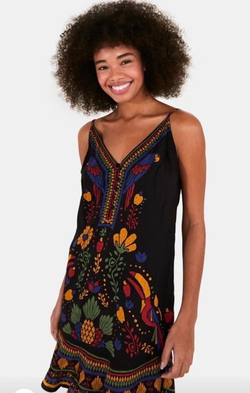 Vestido Curto Revoada na Mata da Farm