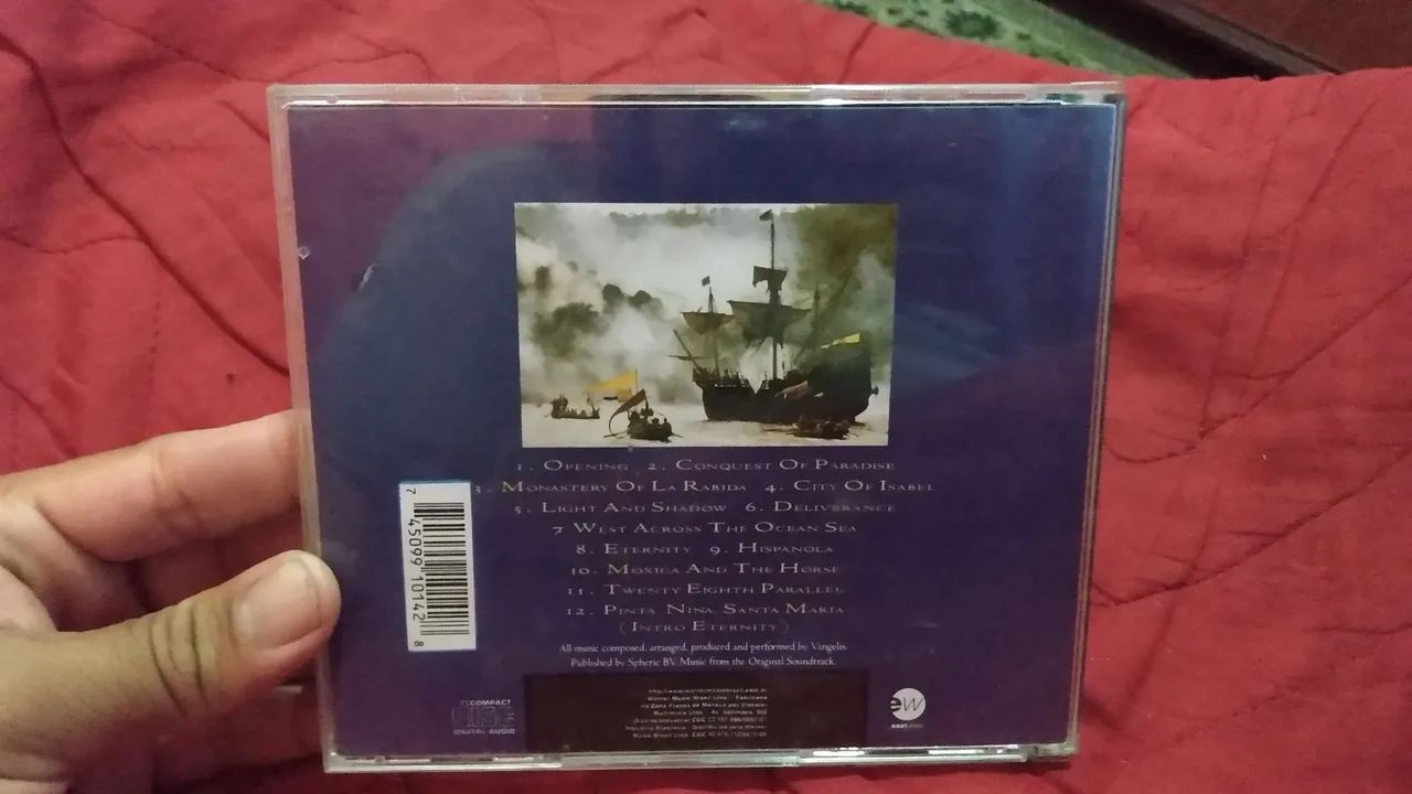 Cd original Vangelis 1492 trilha sonora.  - Foto 2