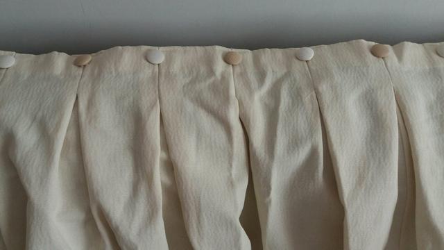 Cortina sala ou quardo excelente tecido grosso cor creme
