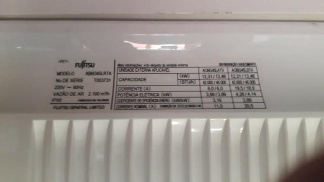 Split, Evaporadora FujItsu inverter modelo ABBG45LRTA (aceito proposta) - Foto 2