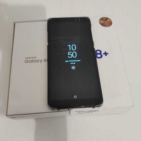 Vendo Galaxy A8+ 2018 ou Troco em computador - Foto 2