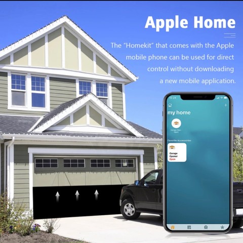 Apple homekit abridor de sensor da porta garagem wifi interruptor siri controle voz - Foto 2