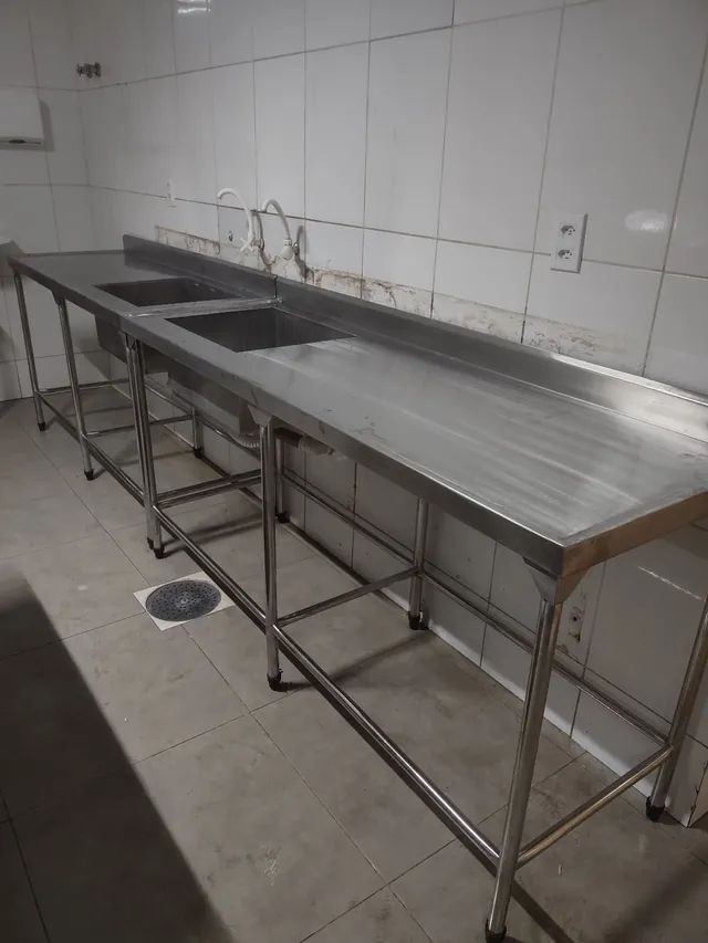 Mesa de inox pia de inox coifa de inox  - Foto 5