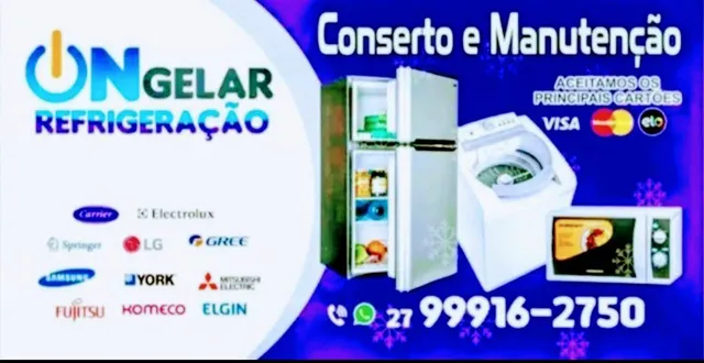 Conserto De Geladeira e Máquina de Lavar,Freezer,Adega e Cervejeira.