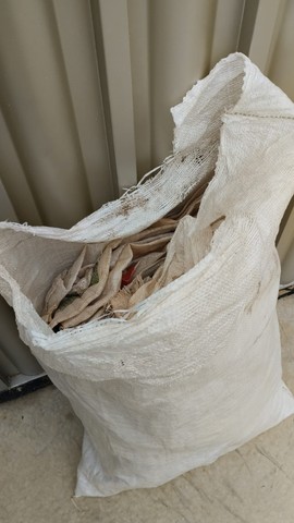 sacos de ráfia usados 