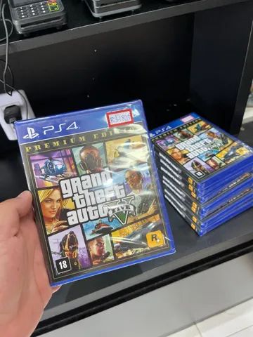 Jogo GTA 5 Premium Edition Mídia Física PS4 (Novo)